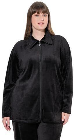 Ulla Popken Sweatvest  zwart