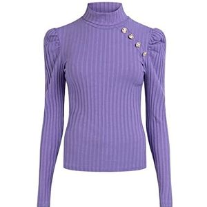 OCY Dames ribgebreide trui 23725683-OC01, lila, M, lila, M