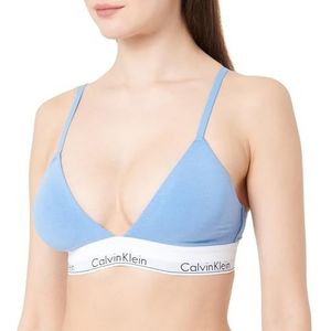 CALVIN KLEIN LICHT gevoerde driehoek voor dames, blauw, S, Blauw (Gletsjer), 58