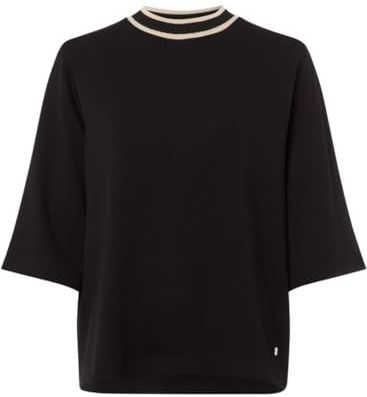 Brax Style.Berta M Fluid Interlock sweatshirt voor dames, 02 Black, 38