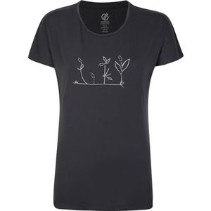 Dare 2b Dames CrystallizeGrphic T-shirt, houtskoolgrijs, 16