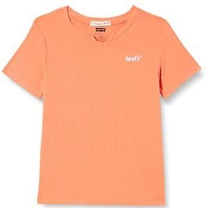 Levi's Kids Lvg T-shirt met korte mouwen voor meisjes, Persimmon, 6 Jaren