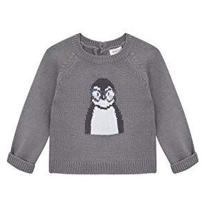 Gocco Baby-jongens jersey pinguino pullover, Grijs (Gris Melange 3g), 86 cm