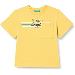 United Colors of Benetton T-shirt voor jongens, zonnebloem geel 315, 18 Maanden