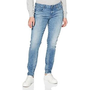 G-STAR RAW 3301 Deconstructed Mid Waist skinny jeans dames, Blauw (Beach Medium Aged 9587-9344), 26W x 34L