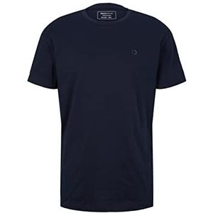 TOM TAILOR Denim Uomini T-shirt met backprint 1033032, 10668 - Sky Captain Blue, L