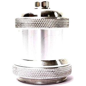 Cablematic - Hanglamp houder Socket voor schroef lamp E27 vintage antiek zilver stijl