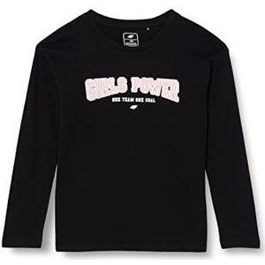 4F Girl'S JTSDL002 Deep Black, 140, Diepzwart, 140 cm
