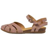 El Naturalista - N5207 Stella - Leren Sandalen - Roodbruin - Plat - Gesp - Casual