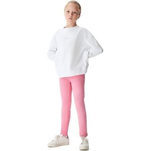 LTB Jeans Meisjes sweatshirt Harada lange mouwen Crew Neck voor overtrekken in wit van 100% katoen - maat 104 cm, Briljant White 14020, 104 cm