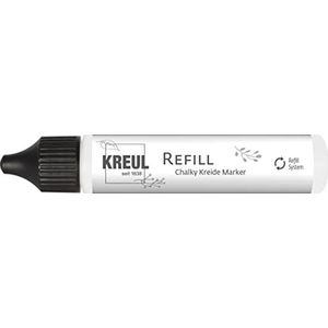 KREUL 22741 - Navulling Chalky Chalk Marker Snow White, 25 ml, navulstift met originele inkt voor ca. 4 potloodvullingen, milieuvriendelijk