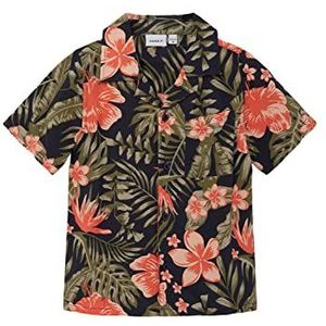 NAME IT Boy's NMMFERANE SS Shirt Box Hemd, Dark Sapphire, 92, Dark Sapphire, 92 cm