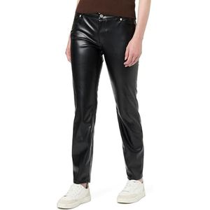 HUGO - Hilano - Imitatieleren Broek - Zwart