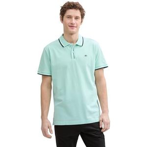 TOM TAILOR Poloshirt voor heren, 37105 - Bright Mint Green, XXL