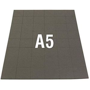 first4magnets™ A5 vel 48 zelfklevende flexibele neodymium magnetische velden (25 x 25 x 0,85 mm) (1 verpakking), plastic, bruin, 40 x 20 x 5 cm