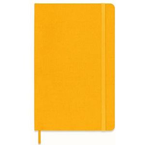 Moleskine Notitieboek - kleur, groot/A5, gevoerd, stoffen hoes, oranjegeel