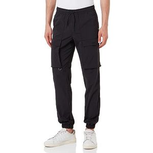 JACK & JONES Jpstkane Jjjones Technical Cargo Ana broek voor heren, zwart, XL