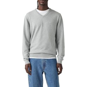 Levi's Lw V Neck Hm Sweater Mid Tone Grey Heath, Mid Tone Grey Heathe, S