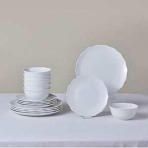 Karaca Scalloped 18-delig tafelservies voor 6 personen