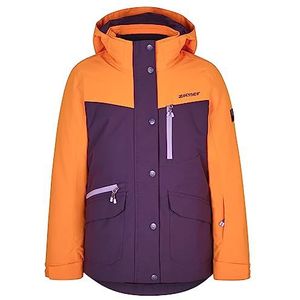 Ziener Anoki Ski-jas voor meisjes, winterjas, waterdicht, winddicht, warm, donkerpaars, 152