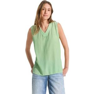 CECIL Structuur blousetop, Matcha Lime, XL