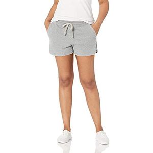 Amazon Essentials WAE60053FL18 Shorts voor vrouwen, (lichtgrijze heide), S