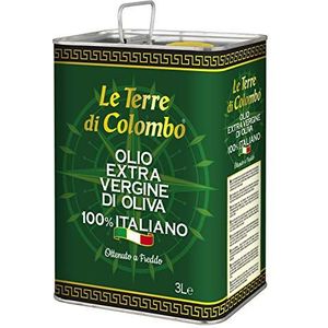 Le Terre di Colombo – 100% Italiaanse eerste olijfolie extra, blik, 3 l