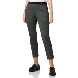 Raphaela by Brax Lillyth Thermo Doppio Diagonal Jersey vrijetijdsbroek voor dames, zwart/grijs, 31W / 32L