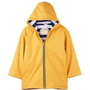 Hatley Jungen Regenjacke mit Reißverschluss Splash Jas Regenmantel met ritssluiting, Geel & Navy, 7 jaar