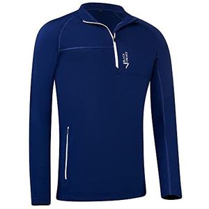 Black Crevice Heren Merino Skirolli, Navy, L