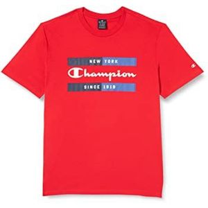 Champion Legacy Graphic Shop Authentic Box Logo S/S T-shirt, rood, XL voor heren