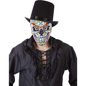 Rubies Katrin Skull masker voor volwassenen, skeletmasker Day of the Doden, officiële Rubies voor Halloween, carnaval en feestjes