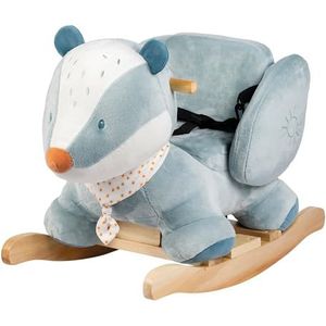 Nattou Rocking Toy Badger Felix, 59 cm, Dusty Blue