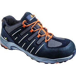 Delta Plus XR502S3NO46 lage schoenen van nubuck, vetleer en nylon mesh, S3 HRO SRC, zwart, 46