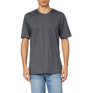 Trigema heren t-shirt deluxe katoen, antraciet, S