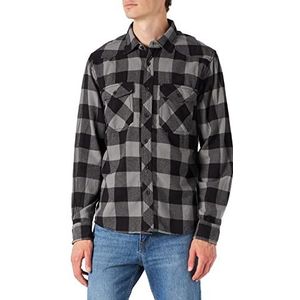 Brandit Check Shirt Overhemd heren, Zwart-Antraciet, S