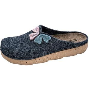 Fischer Pantoffels dames Anne 656305, grootte:37 EU, kleur:Blauw