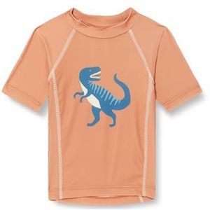 Playshoes Dino Rash Guard T-shirt, uniseks, voor kinderen en jongeren, oker korte dino, 98-104