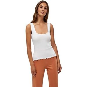 DESIRES Dames Dareen GOTS Top Cami Shirt, wit, L