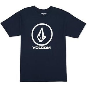 Volcom Men's Crisp Stone Navy Short Sleeve T Shirt S