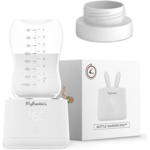 MyBambini's Flessenwarmer - Draagbare Baby Flessenwarmer voor Onderweg - Geschikt voor: NUK Nature Sense - Oplaadbare Baby Flessenwarmer voor Flesvoeding & Borstvoeding - USB oplaadbaar - (wit)