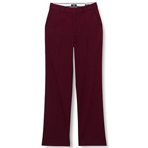 Scotch & Soda Hailey-High Rise Straight Leg Broek voor dames, Volcano Rood 4888, 24W (Regular)