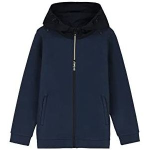 ECOALF, Sazbialf Sweatshirt voor kinderen, van katoen en polyester, gerecycled weefsel, katoenen sweatshirt voor kinderen, sweatshirt met ritssluiting, basic sweatshirt, Blauw (indigo), 14 jaar