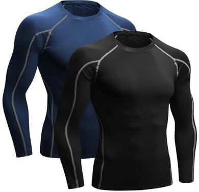 Niksa - Compressie Top - Lange Mouwen - Heren - 2-pack - Functioneel T-shirt