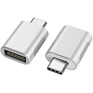 nonda USB C naar USB Adapter (2 Pack), USB-C naar USB 3.0 Adapter, USB Type-C naar USB,Thunderbolt 3 naar USB Female Adapter OTG voor MacBook Pro 2019/2018/2017,MacBook Air 2018,Surface Go en meer Type-C apparaten