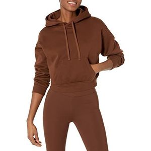 Amazon Essentials Dames crop hoodie sweatshirt (verkrijgbaar in grote maten), diepbruin, M