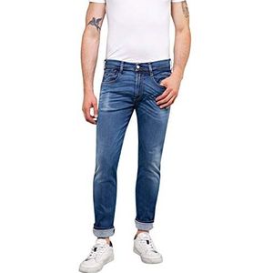 Replay Anbass Slim Fit Hyperflex Herenjeans met stretch, Medium Blue 009-2, 31W / 34L