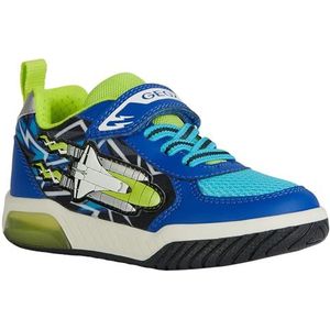Geox J INEK Boy B Sneakers, RoyaL/Lime, 26 EU, Royal Lime, 26 EU
