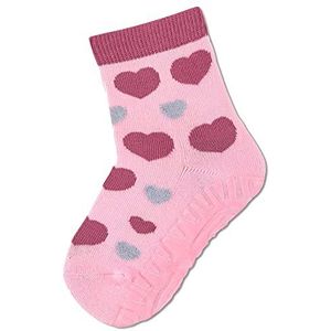 Sterntaler FLI Air Voetsokken, voor baby's, meisjes, met hartjes en volledig pluche, roze, 18 EU