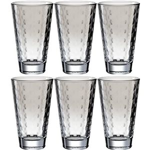 LEONARDO HOME Optic 025899 glazen, 300 ml, grijs, glas, 6 stuks